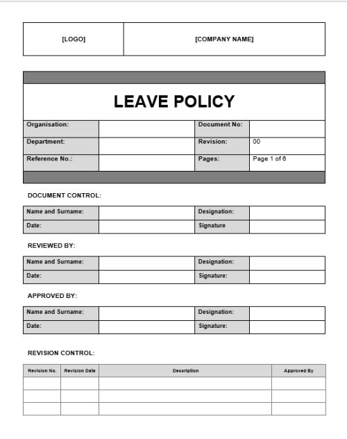 Policies &amp; Procedures