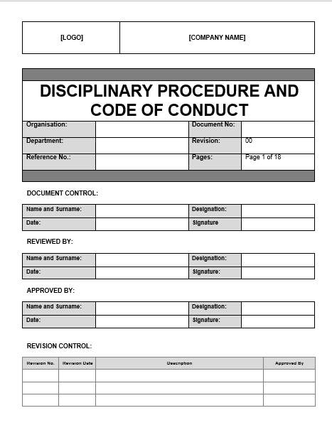 Disciplinary Procedure
