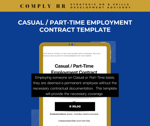Casual / Part-Time Employment Contract Template