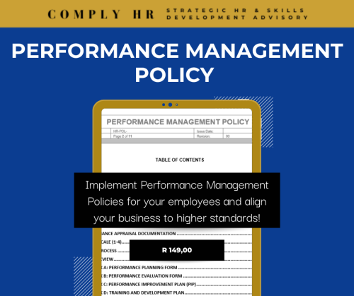 Performance Management Policy Template