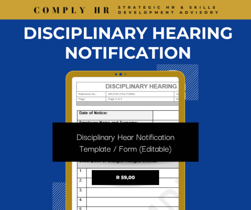 Disciplinary Hearing Notification Template