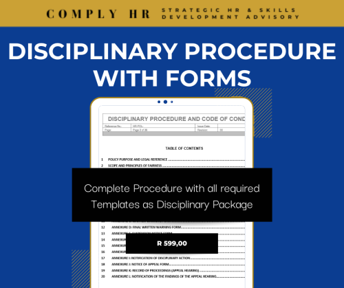 Disciplinary Procedure with Forms Template