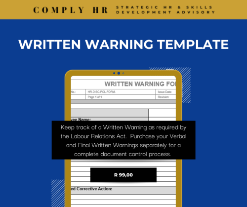 Written Warning Template