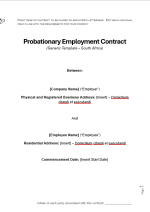 Employment Contracts &amp; Onboarding